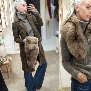 Oversized Vintage Fox Fur Collar